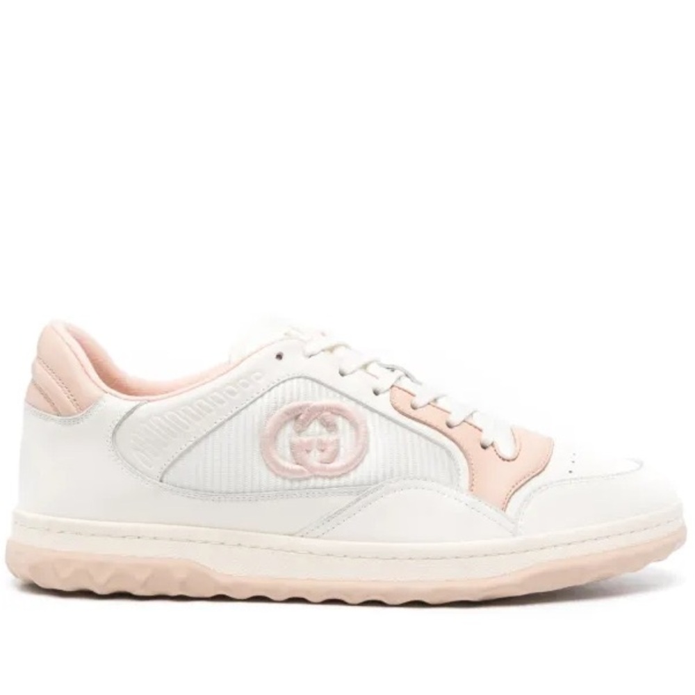 Gucci White and Pink Women's Sneakers MAC 80